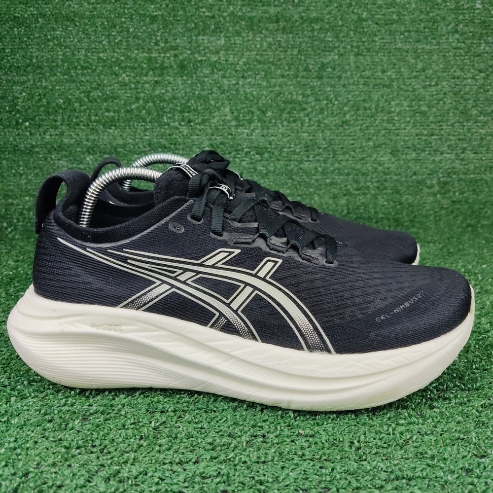 ASICS Running Shoes Womens 9.5 Black Gel-Nimbus 27 1012B753 PureGEL Sneakers